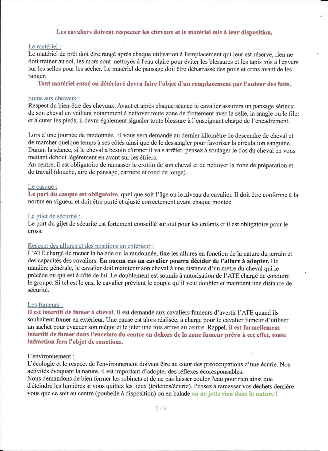 Reglement interieur 2