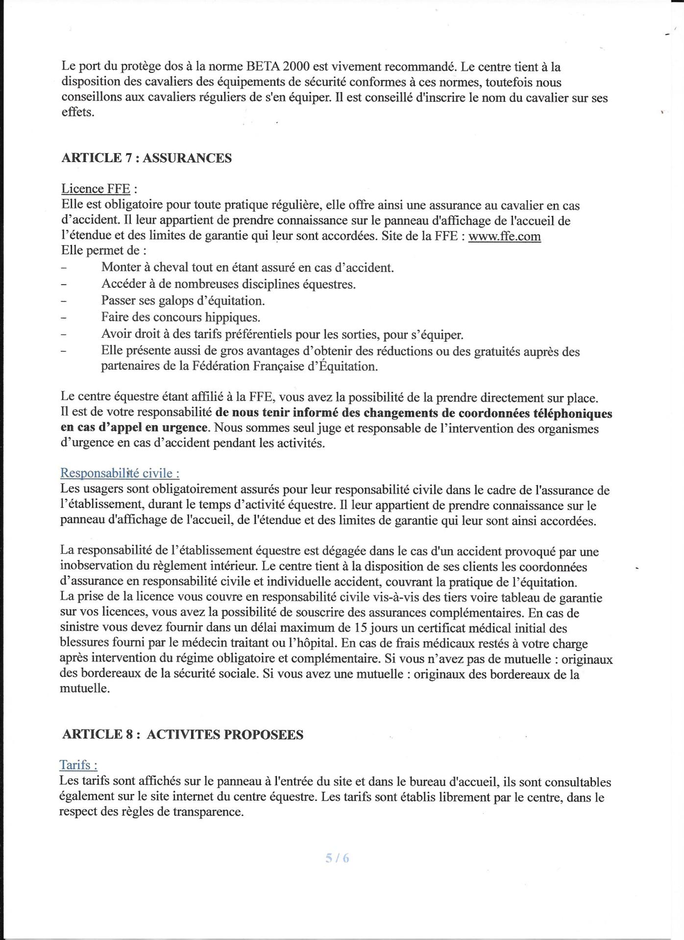Reglement interieur 5